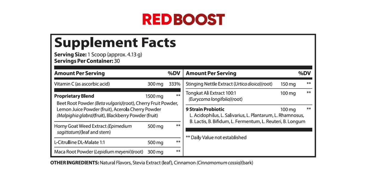 Red Boost supplement